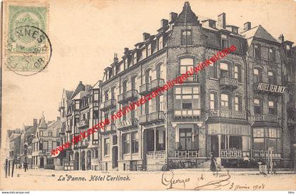 La Panne - Hôtel Terlinck - De Panne