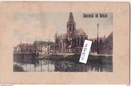 DEINZE :  souvenir ( dubbele kaart  zie scans  )
