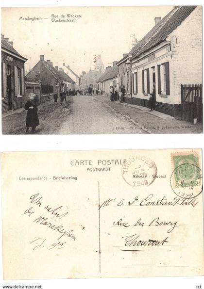 Markeghem  Markegem  Dentergem   Rue de Wacken  Wackenstraat