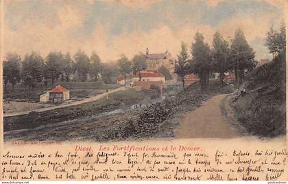 België - DIEST (Vl. Br.) De vestingwerken en de Demer