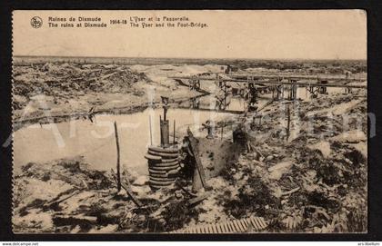 CPA / postcard / Eerste Wereldoorlog / World War I / Première Guerre mondiale / Ruines de Dixmude / Diksmuide / 2 scans