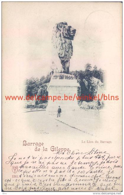 1899 Barrage de la Gileppe