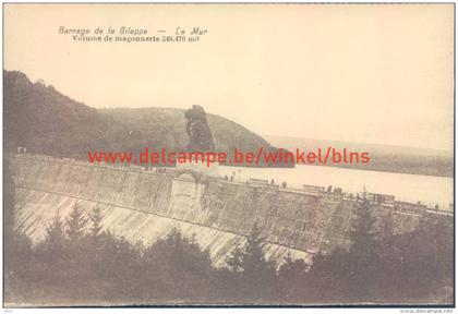 Barrage de la Gileppe. Le Mur