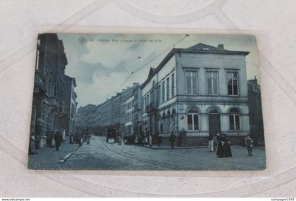 CPA - DISON ( VERVIERS ) - RUE LONGUE ET HOTEL DE VILLE ( CARTE BLEUE SBP )