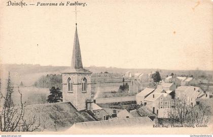 [-5%] BELGIQUE - Doische - Panorama du Faubourg - Carte postale ancienne