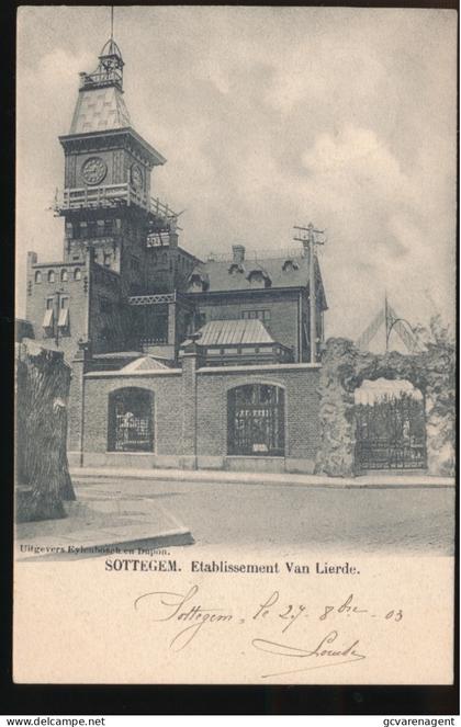 ZOTTEGEM.    ETABLISSEMENT VAN LIERDE