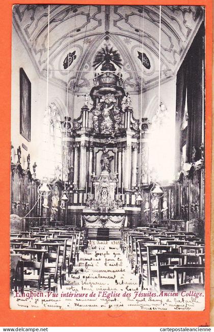 42141 ◉ ENGHIEN Hainau ◉ Vue Intérieure Eglise Jésuites Ancien Collège ◉ 1905 à Joseph de DASSONVILLE Kasteel Gemert ◉