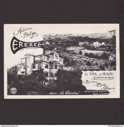 Advertising card, Erezee, Hotel La Clariere, Unposted