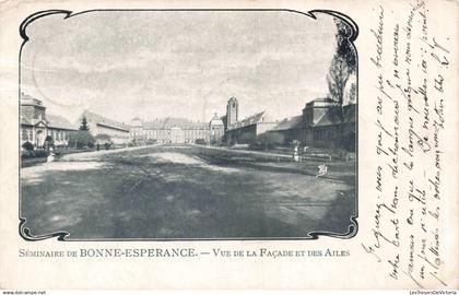 BELGIQUE - Séminaire de Bonne Espérance - Vue de la Façade et des Ailes - Carte Postale Ancienne