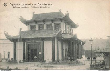 [-15%] BELGIQUE - Bruxelles - Expositions Universelles 1910 - Colonies françaises  - Carte Postale Ancienne