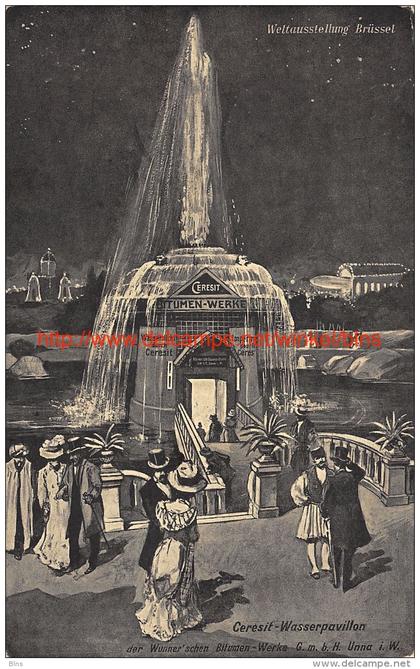 1911 Ceresit Wasserpavillon Brussel
