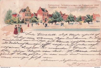 Bruxelles - Exposition de Bruxelles 1897 - Litho