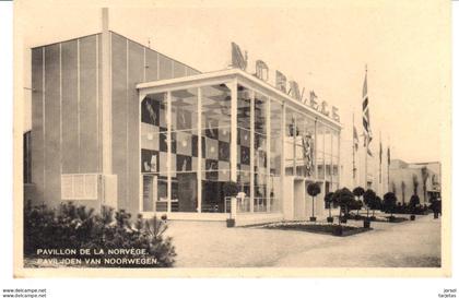 POSTAL   - BRUSELAS  - BELGICA  - EXPOSICION INTERNACIONAL DE BRUSELAS AÑO 1935- PABELLON DE NORUEGA