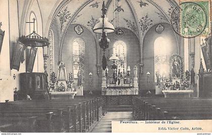 Belgique - FAUVILLERS (Lux.) Intérieur de l'église