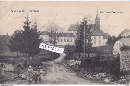 FAUVILLERS PAYSAGE ENFANTS   1908