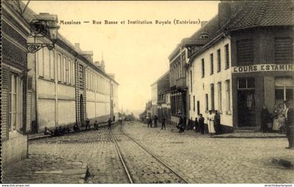 CPA Messines Mesen Westflandern, Lower Street und Royal Institution