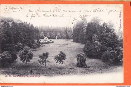 00970 ◉ FLORENNES ◉ Parc du College ◉ 1905 DELATTRE à Camille de BEAUPUY Professeur Morale & Théodicée Kasteel Gemert