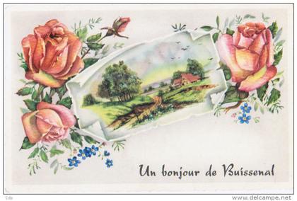 cpsm bonjour de buissenal   1962