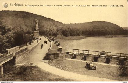 CPA La Gileppe Le Barrage et le Lac Lion