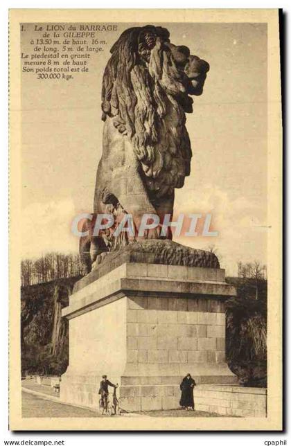 CPA Le Lion Du Barrage De La Gileppe