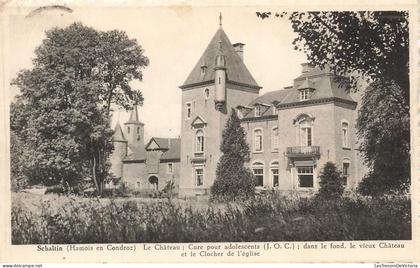 [-10%] BELGIQUE - Schaltin ( Hamois en Condroz) - Le Château ; Cure pour adolescents (J.O.C)  - Carte Postale Ancienne