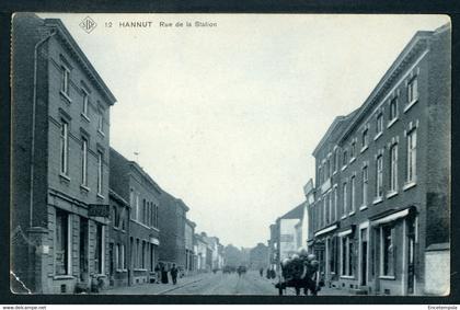 CPA - Carte Postale - Belgique - Hannut - Rue de la Station - 1910 (CP20457OK)