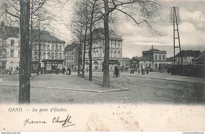 [-50%] Belgique - Hastière - La gare - Edit. L.Lagaert - Oblitéré Hastière Lavaux 1906 - Carte Postale Ancienne