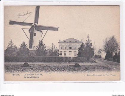 BELGIQUE: BRABANT FLAMAND: HERENT: le moulin à vent, de windmolen - très bon état