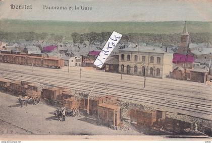Herstal :  panorama et la gare    1919