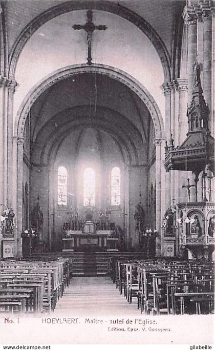HOEILAART -  HOEYLAERT -  maitre autel de l'église