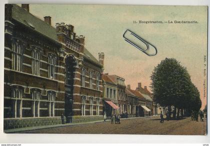 HOOGSTRATEN :  La gendarmerie  (  geschreven met zegel )