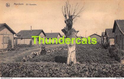 CPA MERCKEM ELF GEMETEN MERKEM HOUTHULST