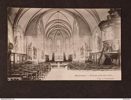 HOUTVENNE / BINNENZICHT DER KERK  / UITG. J. VERSTEAETEN