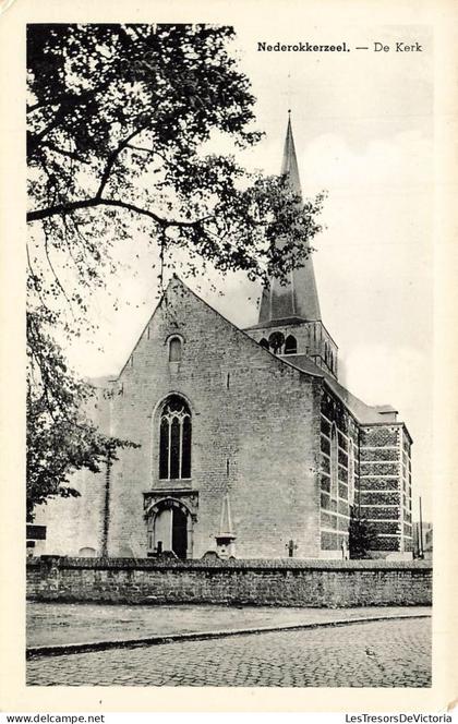 BELGIQUE - Nederockerzeel - De Kerk - Eglise - religion - entrée - croix - Carte Postale Ancienne