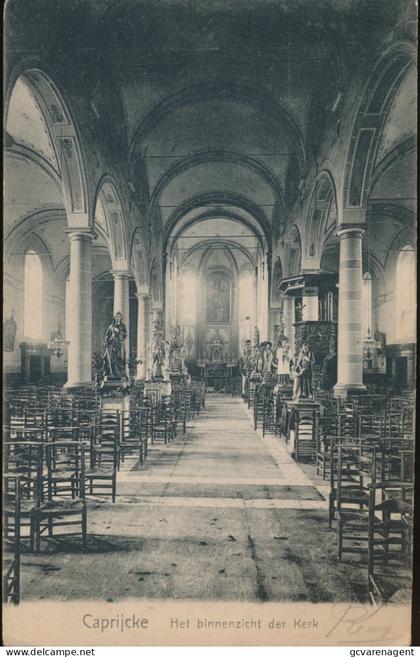 KAPRIJKE. HET BINNENZICHT DER KERK