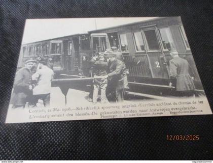 Kontich, 21 mei 1908, schrikkelijk spoorweg ongeluk,