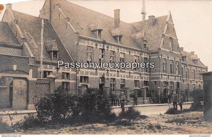 CARTE PHOTO ALLEMANDE LEDEGEM 1918 HÔPITAL LAZARETT ROLLEGEMSTRAAT