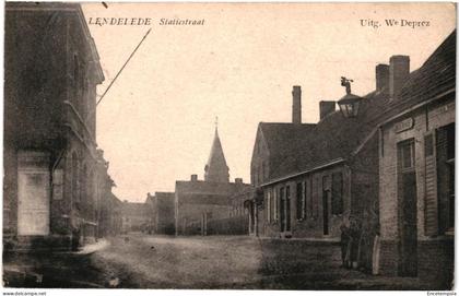 CPA Carte Postale Belgique Lendelede  Statiestraat 1908  VM102367ok