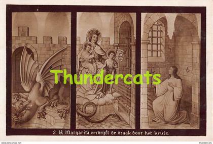 CPA LICHTERVELDE KERK MUURVERSIERINGEN DOOR L BRESSERS KERKSCHILDER GENT