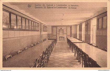 [-10%] BELGIQUE - Liedekerke - St Gabrielgesticht - De Eetzaal - Institut St Gabriel - Réfectoire - Carte Postale Ancien