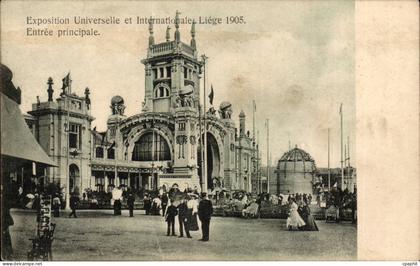 Belgique Belgie Liege CPA Exposition universelle de Liege 1905 Entree principale