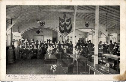 CPA Herbesthal Lontzen Wallonien Lüttich, Rotes Kreuz, Soldaten, I WK