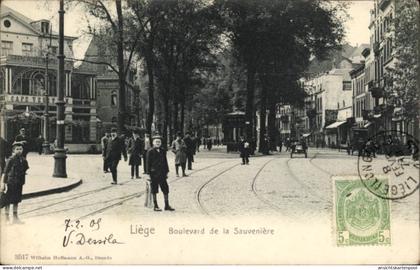 CPA Lüttich Lüttich Wallonien, Boulevard de la Sauveniere