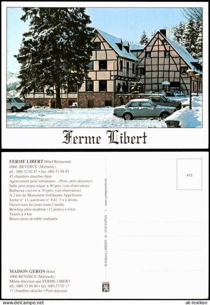 Postkaart Malmedy Malmünd | Måmdey Hôtel Restaurant Ferme Libert 2000
