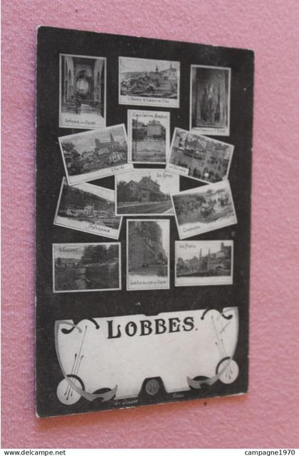 CPA - LOBBES - 12 VUES DIFFERENTES EN MOSAIQUE