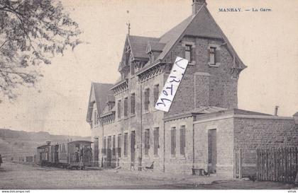 Manhay - La Gare   -  TRAM  -Vicinal       (  edit : Bernier - Dosier )