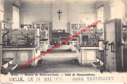 Maison de Melle-lez-Gand - Salle de Manipulations - 1903 - Melle