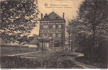 Belgique - MERBES-LE-CHÂTEAU (Hainaut) Habitation de Monsieur Descamps
