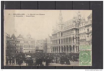 Belgique - Bruxelles - Le marché aux oiseaux le dimanche  - Grand Place