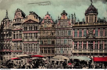 Brussel (Grote Markt) - de Gildenhuizen en de Bloemenmarkt